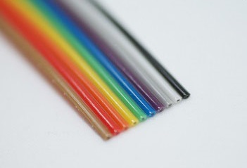 

Taśma IDC AWG28 10 żył kolorowa - 1m