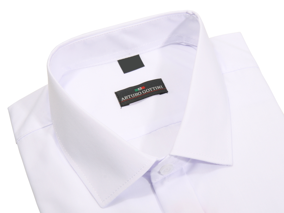 KOSZULA BIAŁA GŁADKA NA SPINKI 43 164-170 SLIM Marka inna