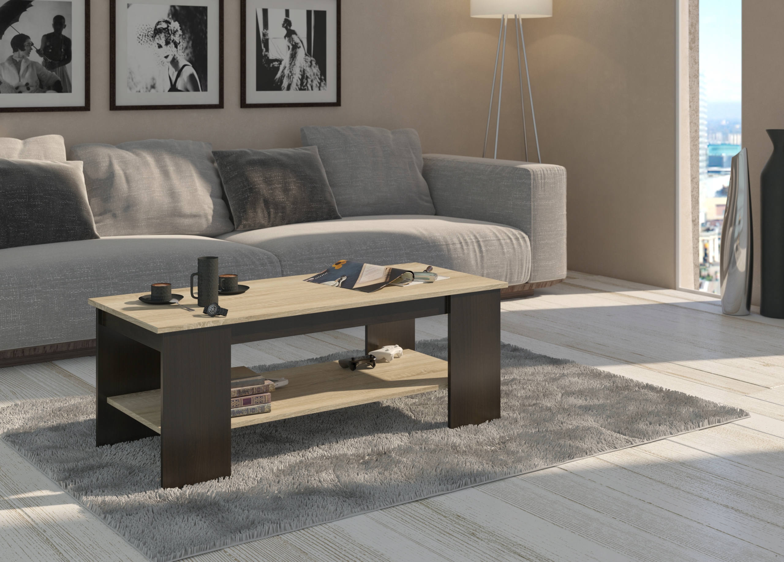 STÓŁ STOLIK ŁAWA KAWOWA SONOMA MIX Wenge PL A-4 EAN (GTIN) 5907477650224