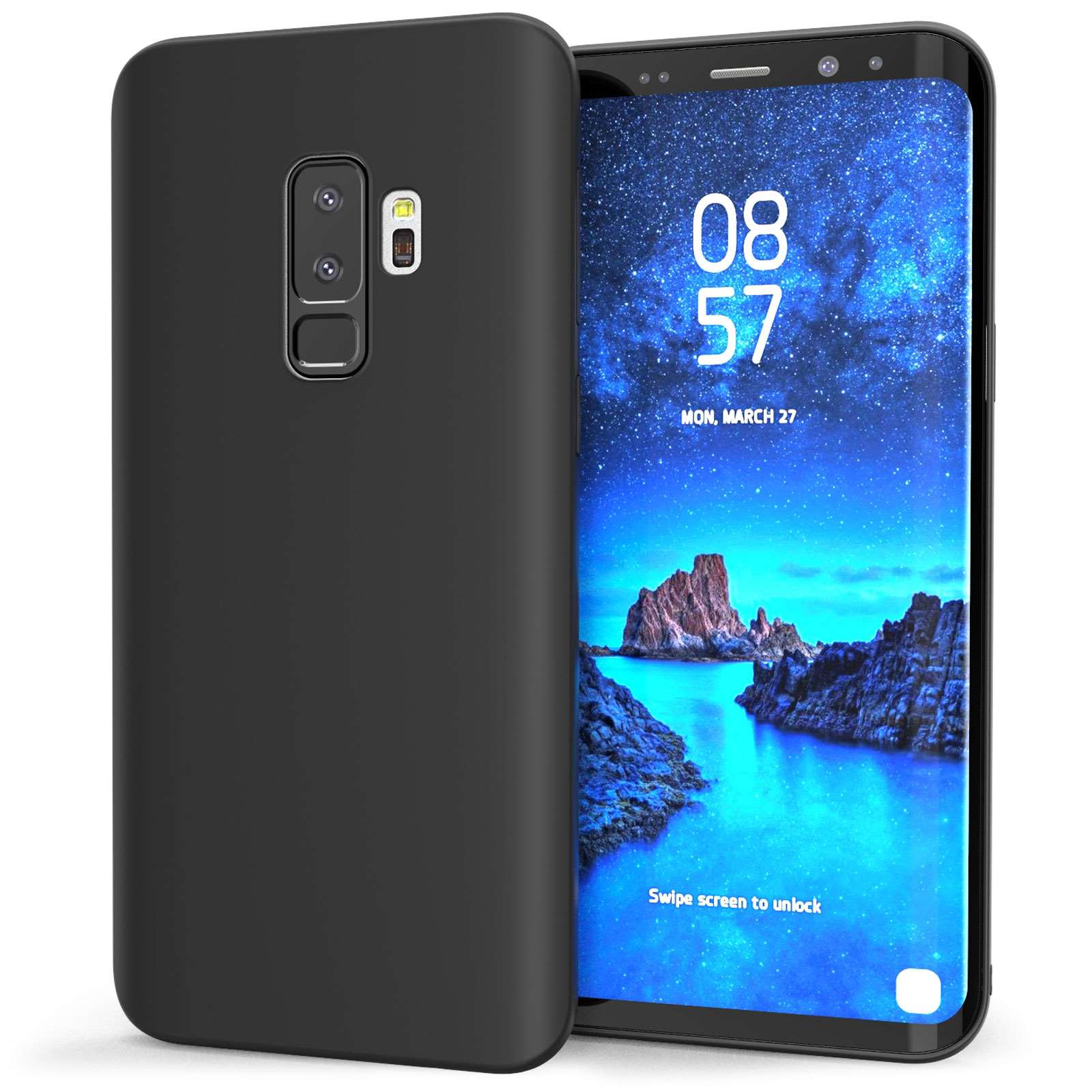

Samsung Galaxy S9 Etui Czarny Mat Folia 3D