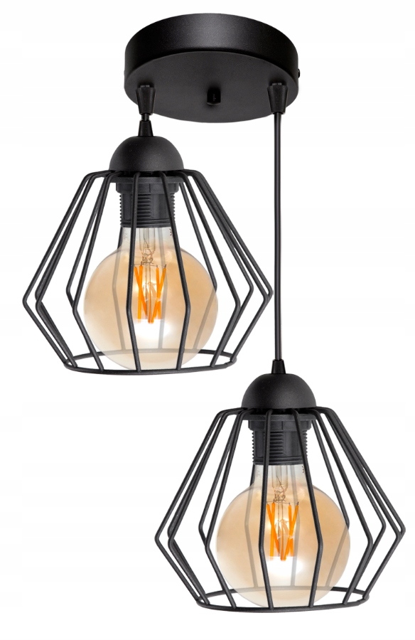 

Lampa Wisząca Sufitowa Żyrandol Retro Brylant Led