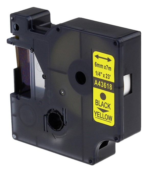 

Taśma do D1 Dymo 43618 6mm żółta/czarny