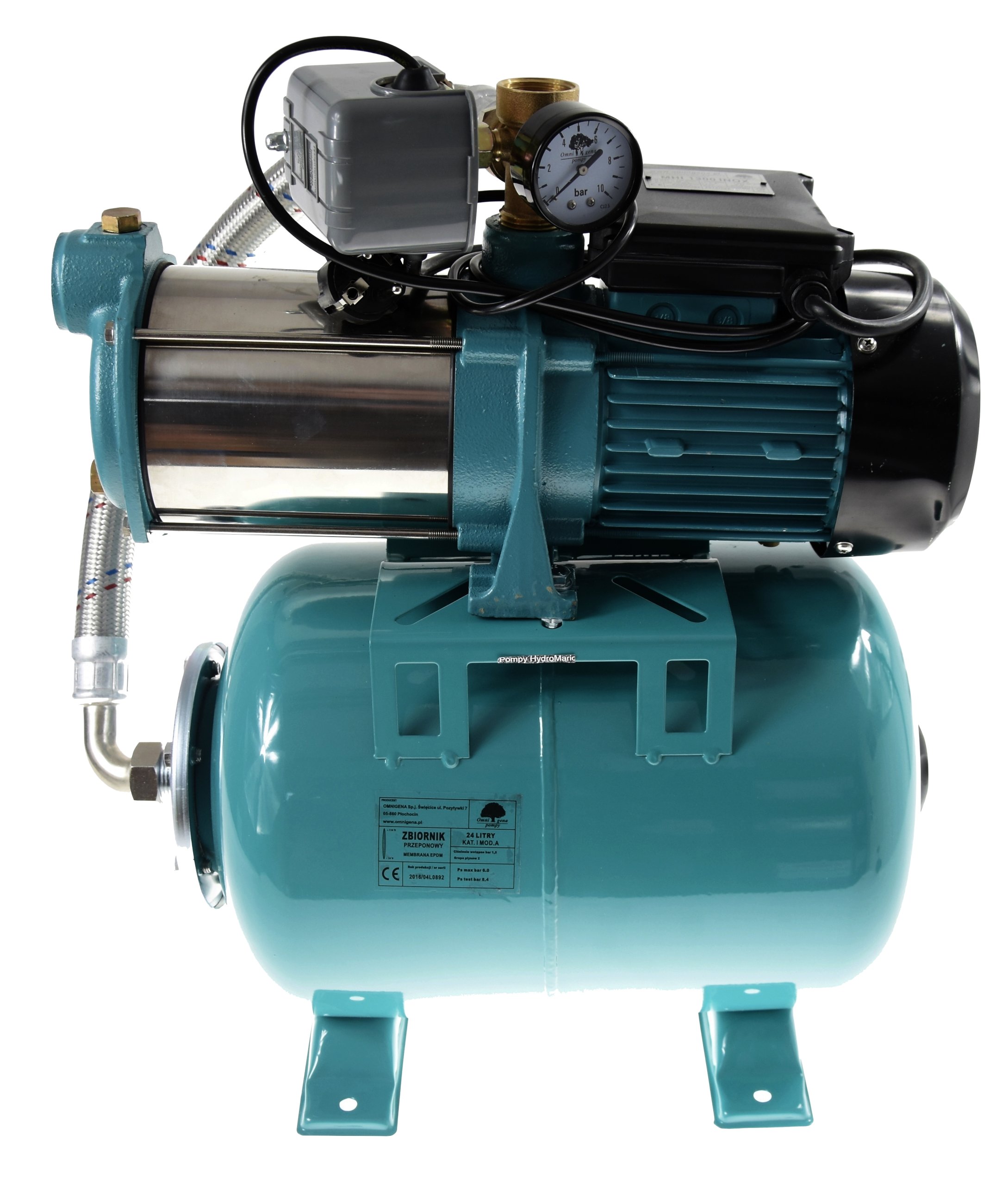 Zestaw POMPA MHi1300 INOX 230V hydrofor 24L mh2300 Kod producenta BG-INVEST