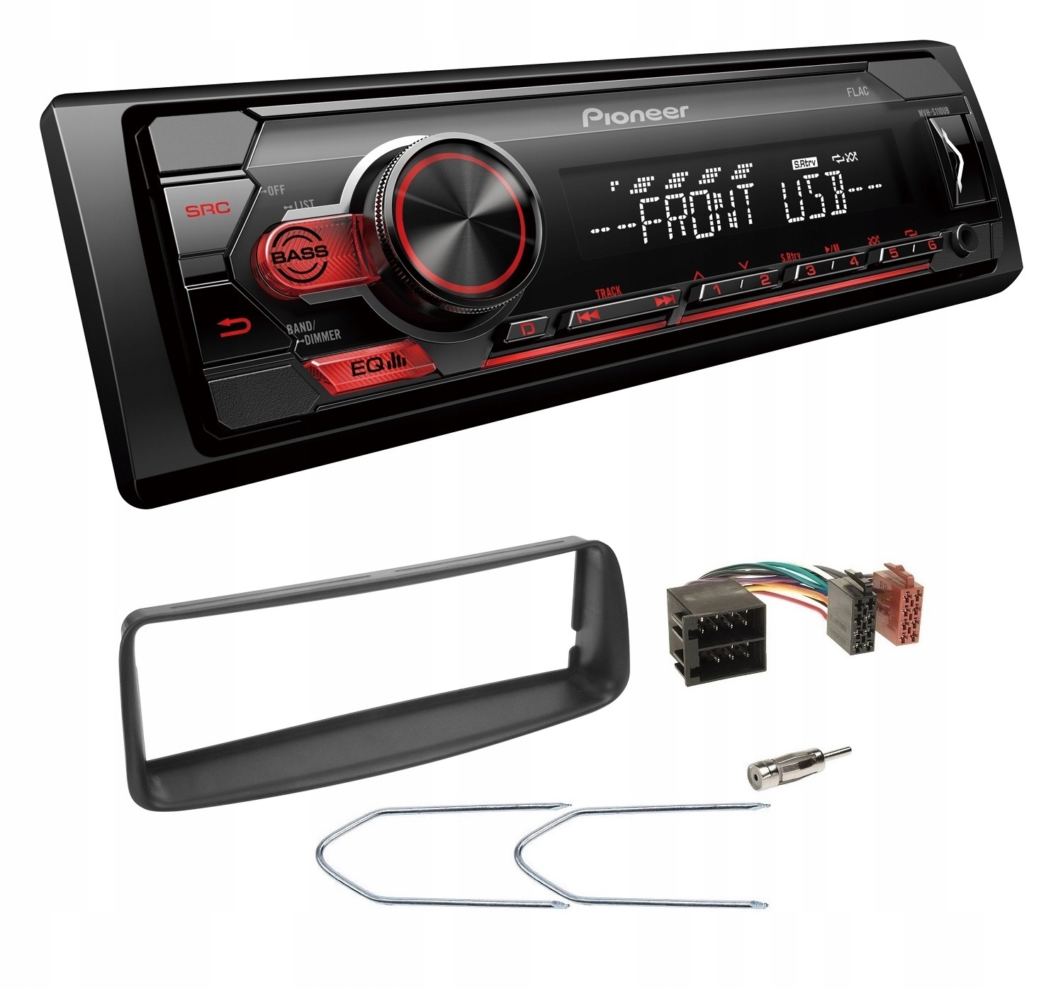 Pioneer MVH-S110UB autorádio Usb Aux MP3 Sd Peugeot 206 Sw