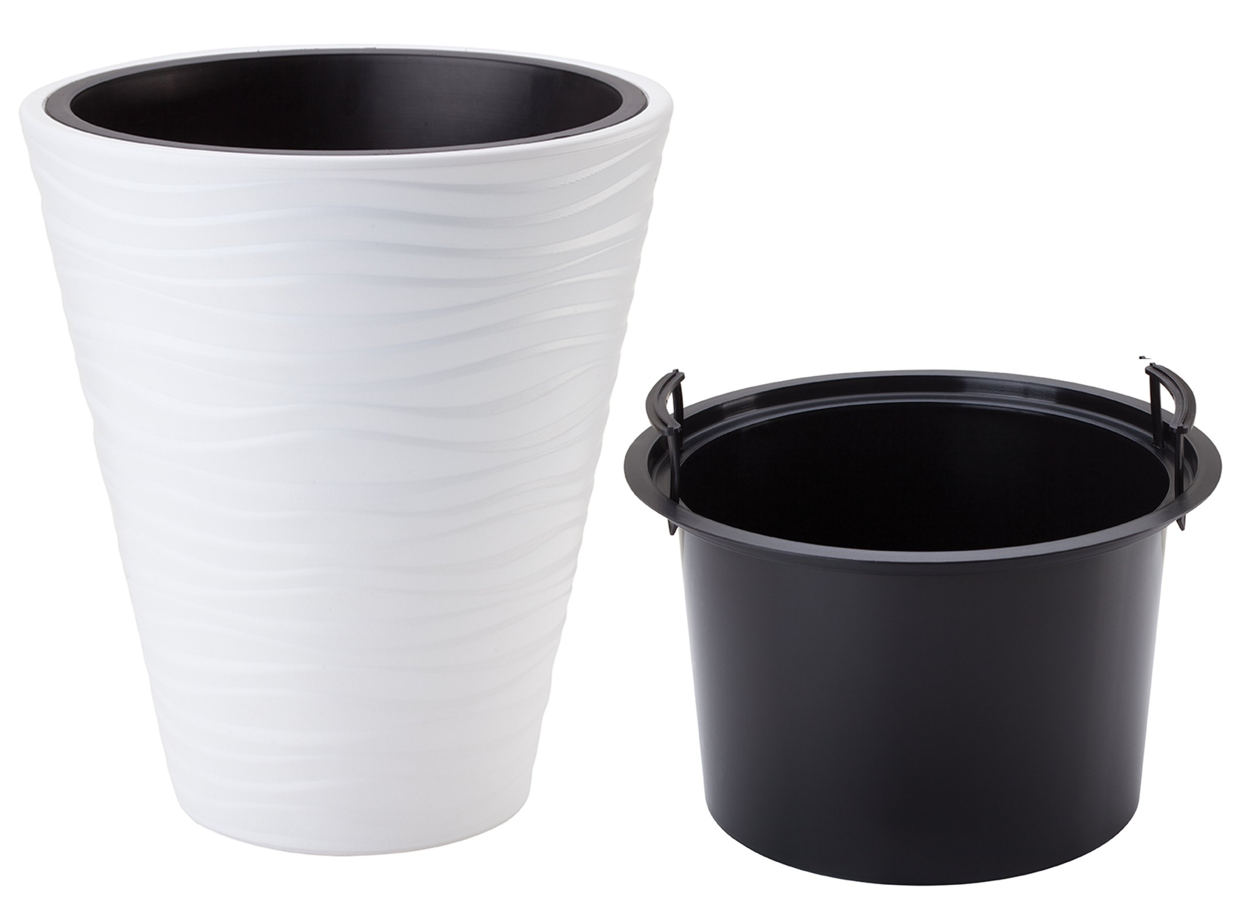 

Donica Z Wkładem Sahara 35 wys.40cm Biała