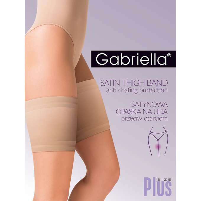 

Gabriella Samonośna Satynowa opaska na uda 3/4 Beż