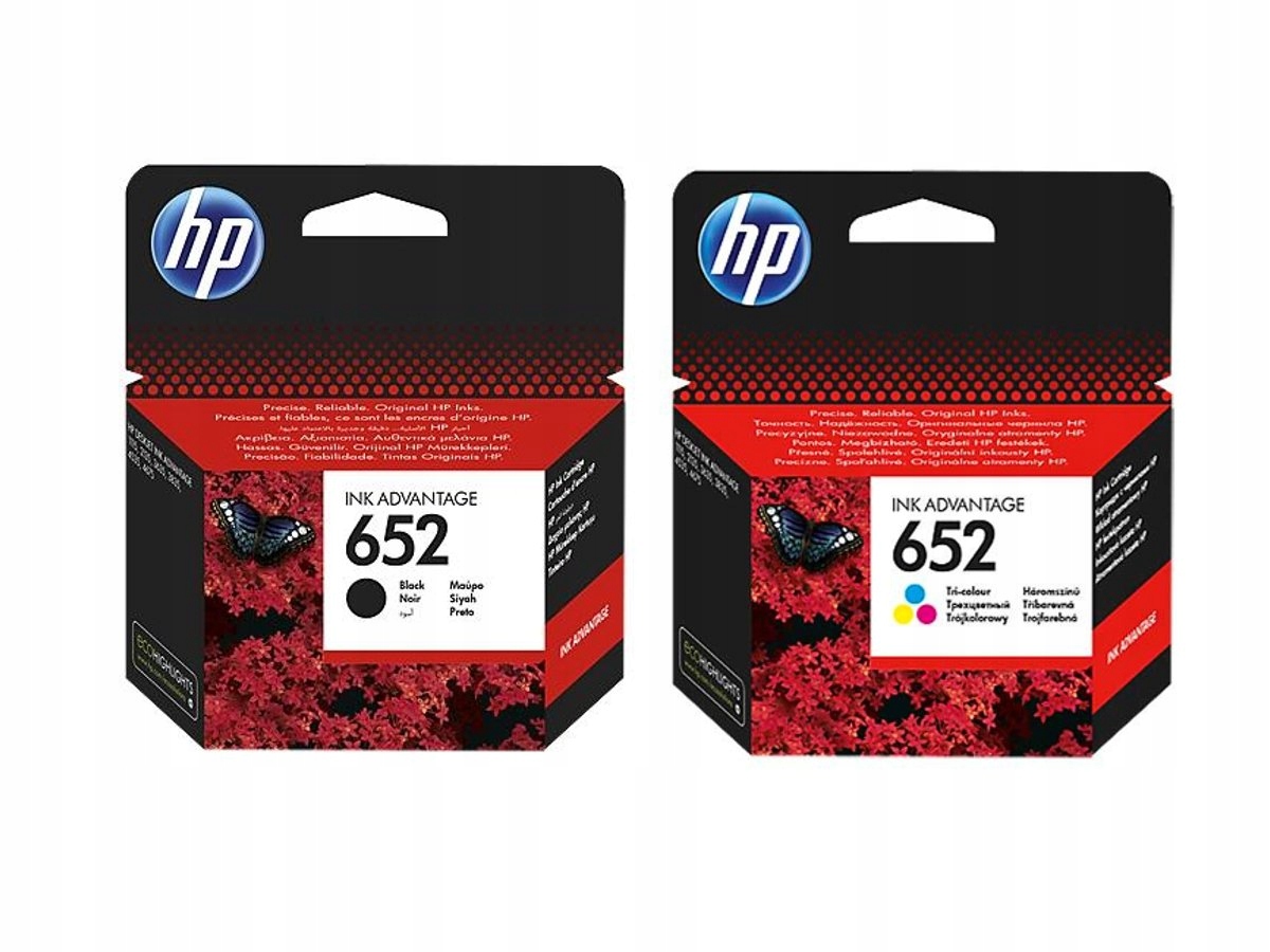 Sada Inkoustů Hp 652 Černá Barva F6V24AE F6V25A