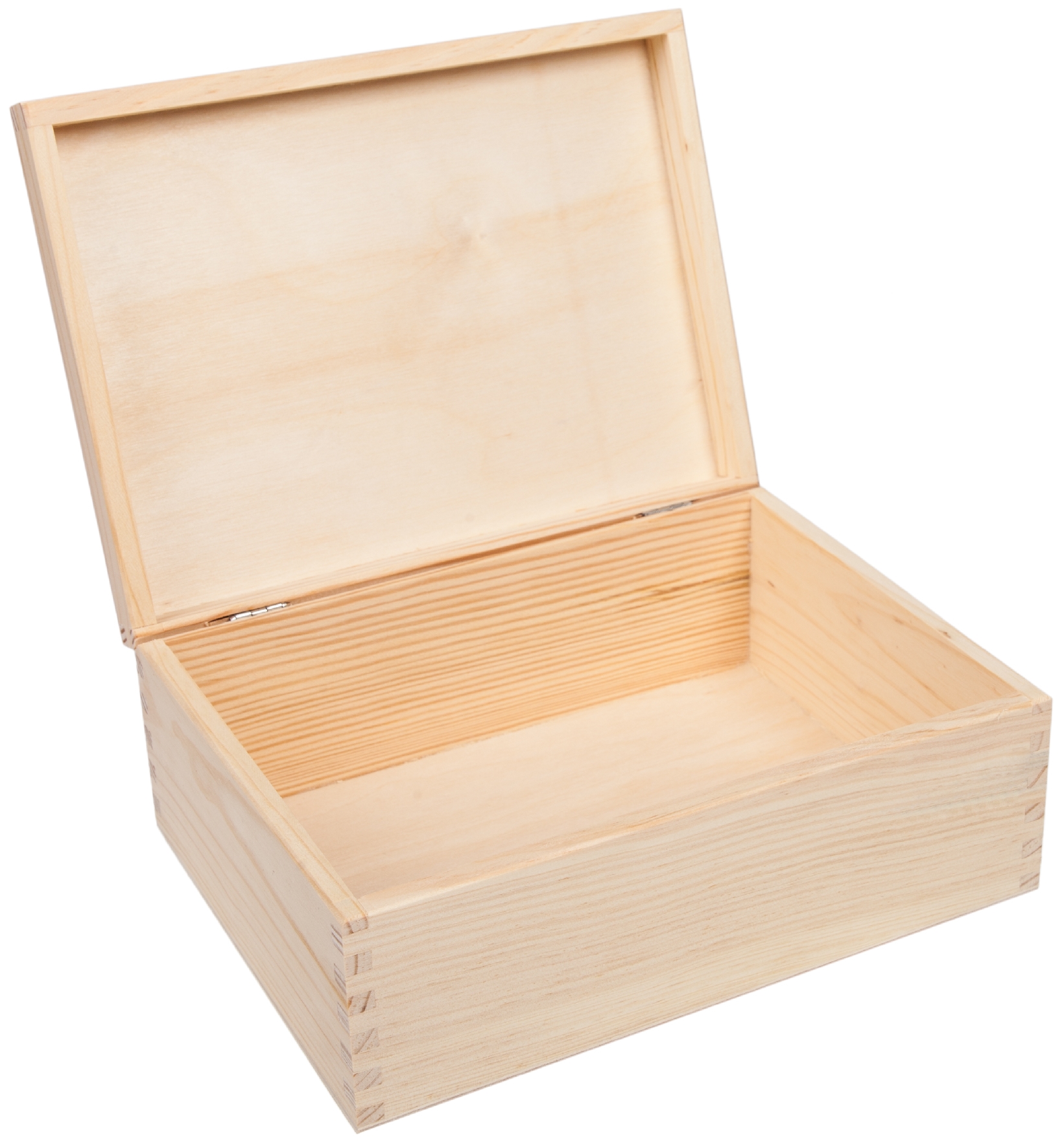 Деревянная коробка без крышки имеет