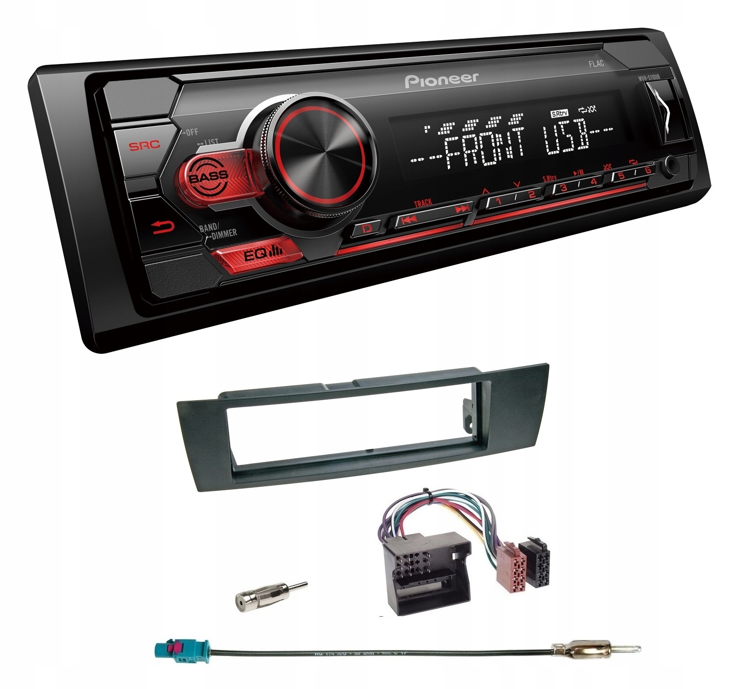 Automobilové rádio Pioneer MVH-S110UB MP3 Aux Usb Bmw X1 E81 E87 E90