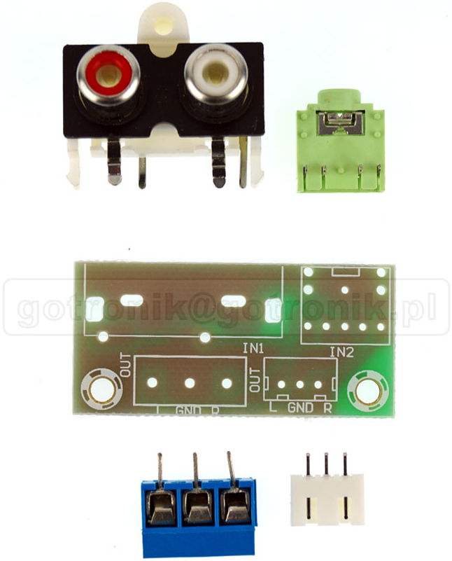 

Przejściówka audio Jack Rca cinch Ark DIY_BTE476