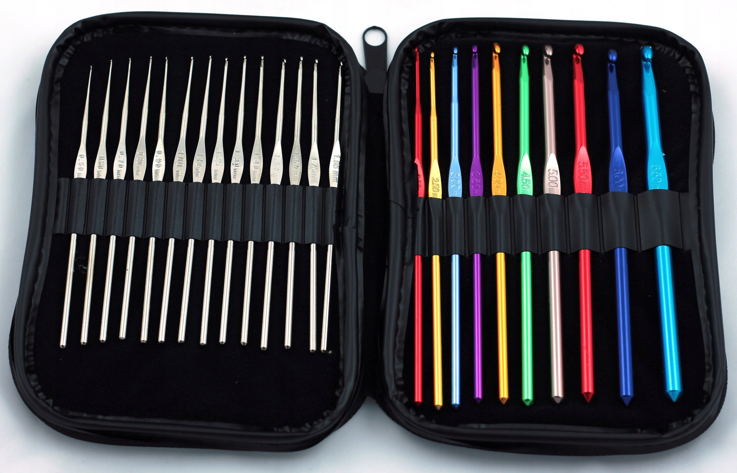 Sada 24 Háčkování V Zasouvacím Pouzdro 0,5mm-6,5m Skc