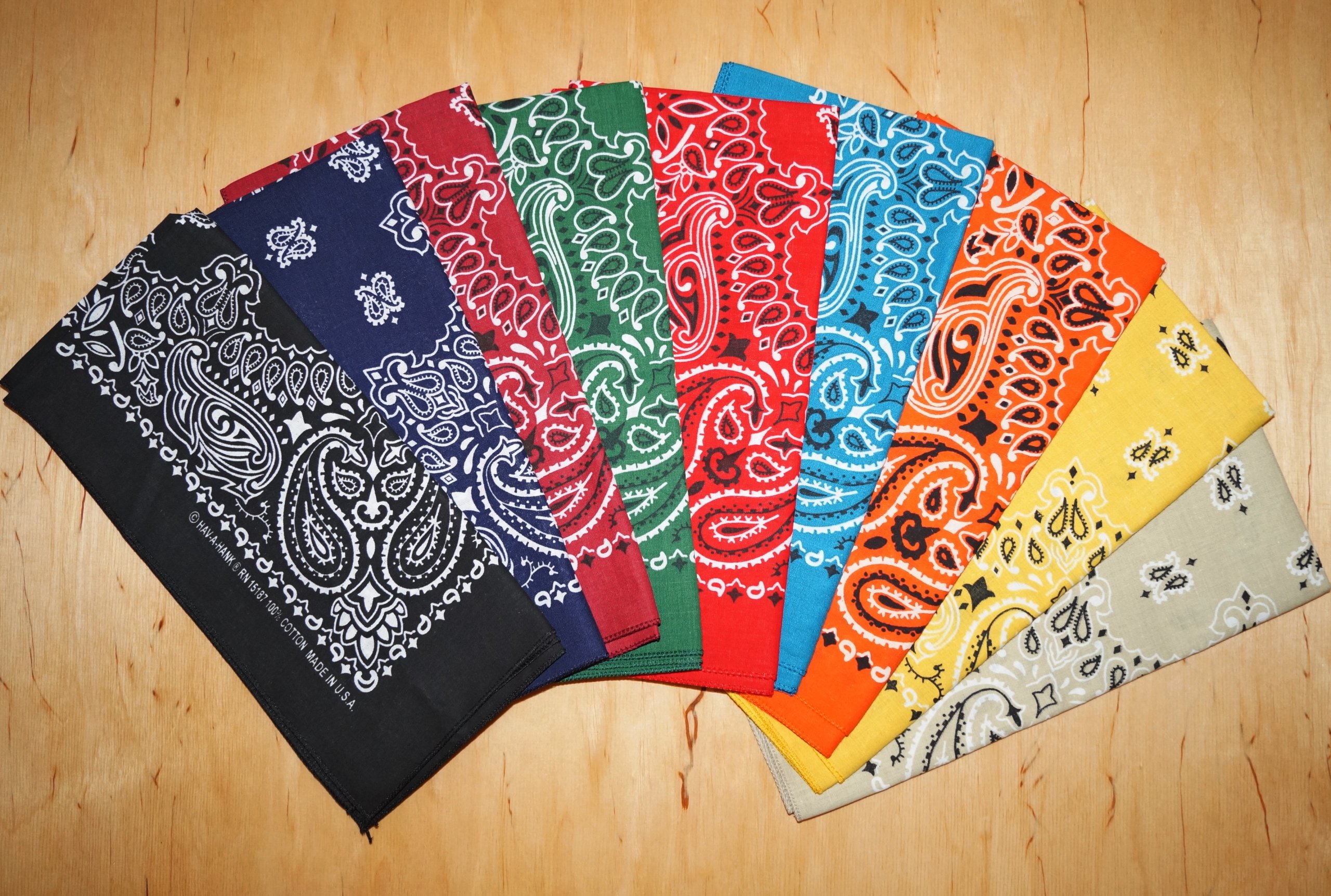 CHUSTA motocyklowa harley BANDANA made USA granat Producent inny