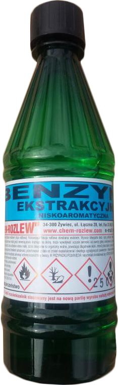 

Rozcieńczalnik, Benzyna Ekstrakcyjna 0,5L Jakość