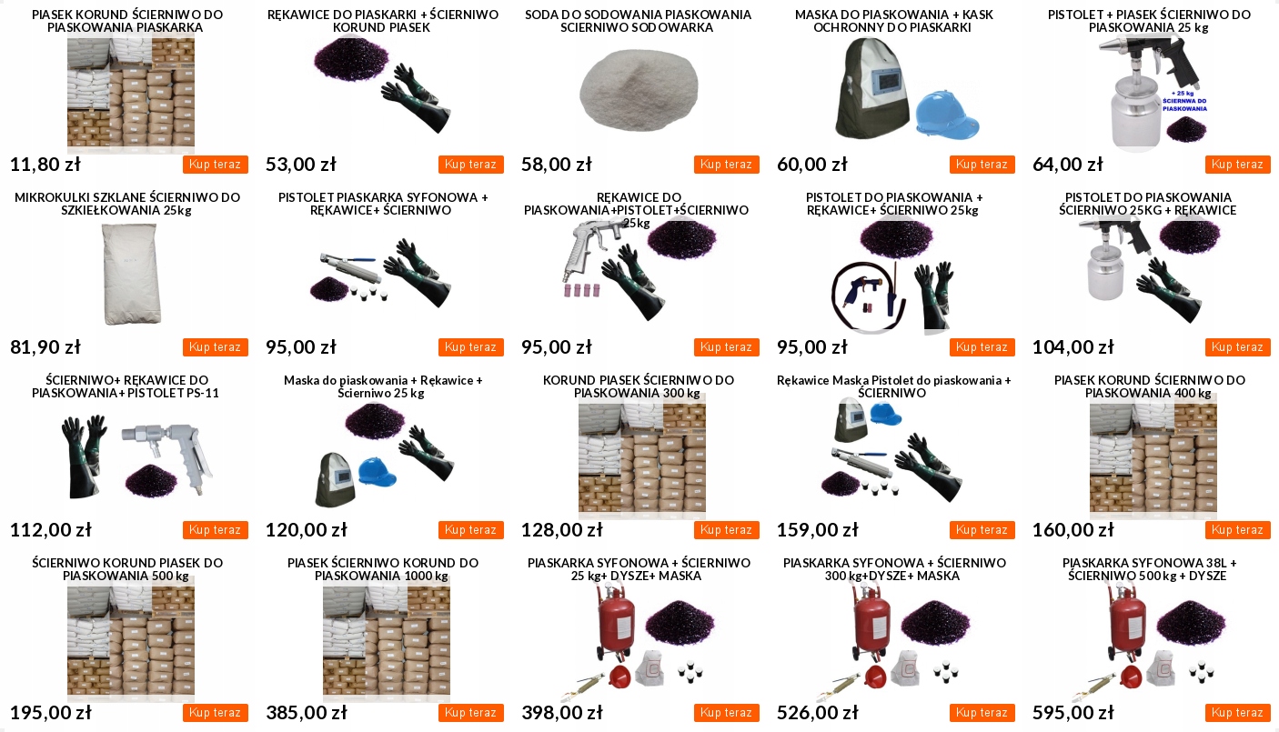 PISTOLET PIASKARKA KABINOWA 420L 990L SCIERNIWO 25 Weight with packaging 25 kg