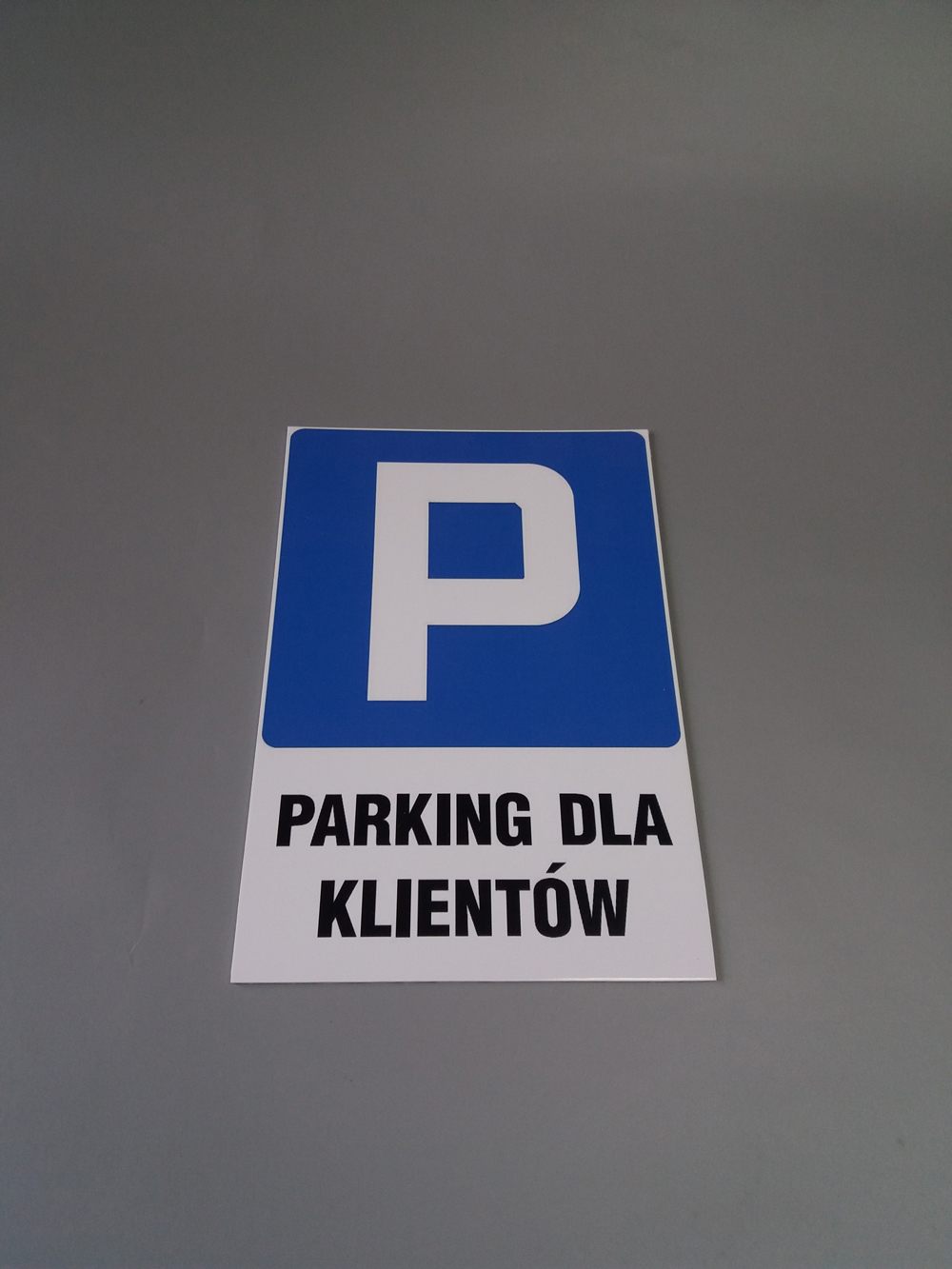 TABLICZKA ZNAK Parking Dla Klientów PCV 3mm 60x40 • Cena, Opinie ...