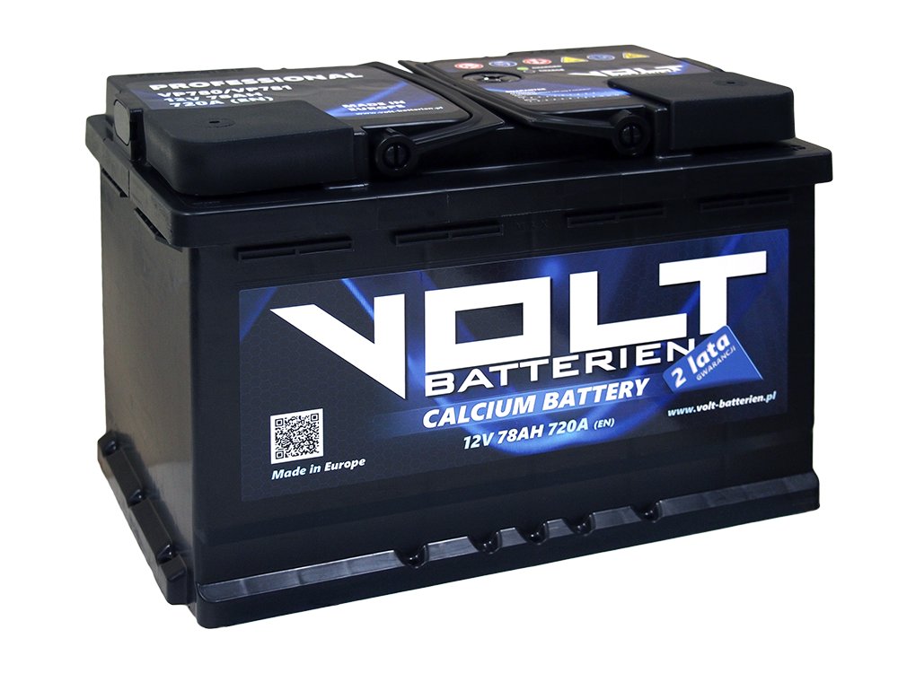 VP780 - Аккумуляторная батарея VOLT PROfessional 12V 78Ah 720A