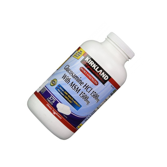 

Glukozamina HCl 1500 mg Msm 1500 mg 375 t Kirkland