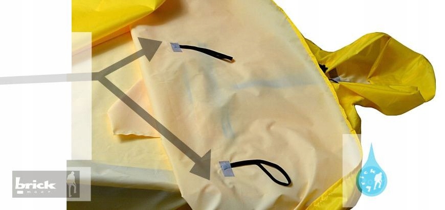 PELERYNA ROWEROWA TOUR PODKLEJANE SZWY ODBLASK 13 Wzór dominujący bez wzoru