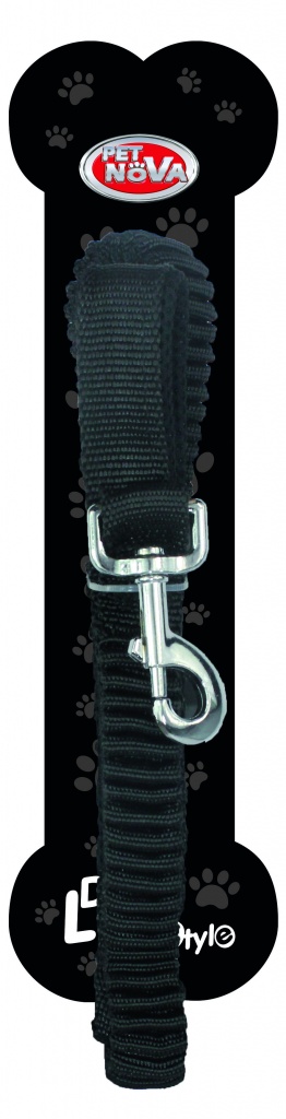 

Smycz dla psa L-BUNGEE-BLACK,rozciągliwa 2,5