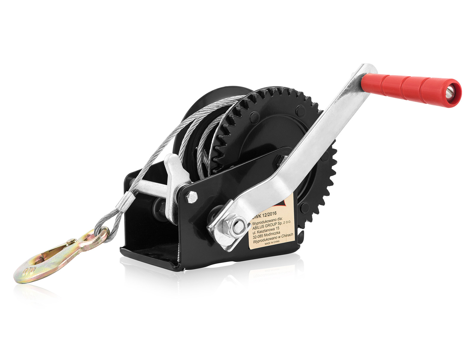 WYCIĄGARKA RĘCZNA KORBOWA LINOWA 545kg WCIĄGARKA lebiodka przenośna DRAGON Marka Dragon Winch