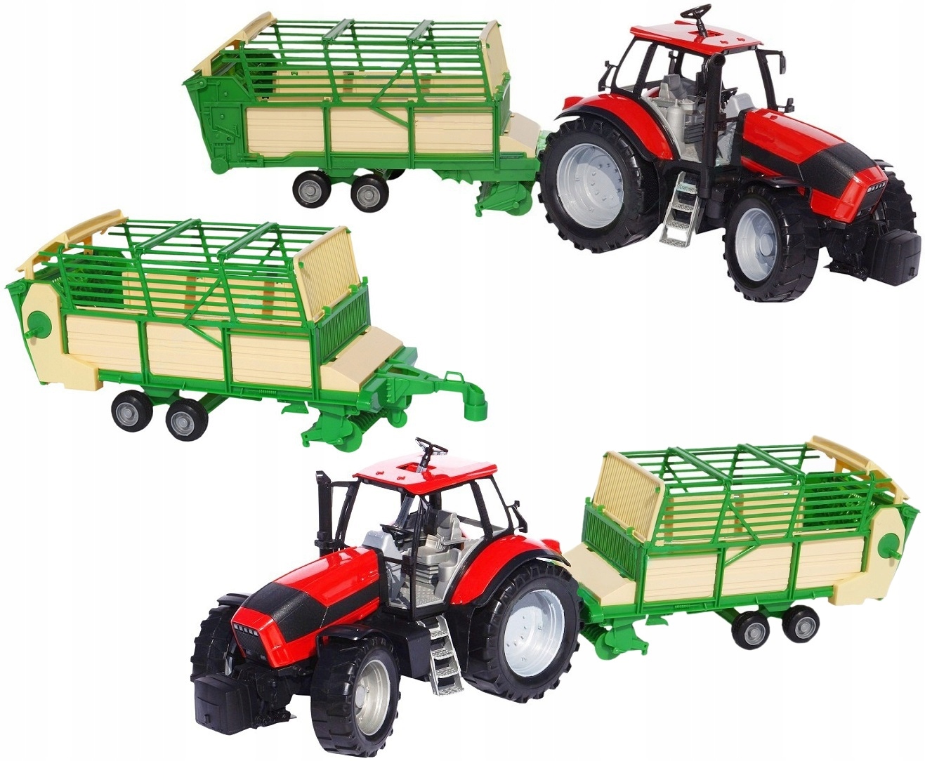 NOWY MODEL _ 53cm TRAKTOR + PRZYCZEPA OPRYSKIWACZ Marka inna