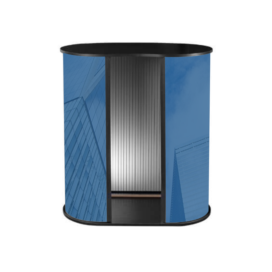 TRYBUNKA ŁUKOWA STOISKO LADA 94x91 cm Z WYDRUKIEM Marka Progres