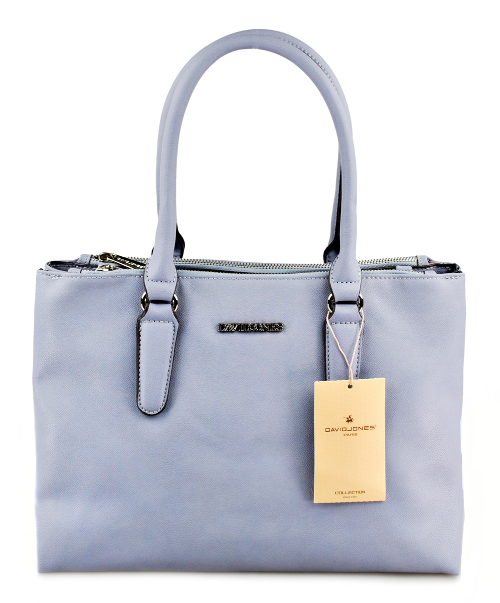 Torebka DAVID JONES Błękitna Kuferek Listonoszka Kolor niebieski