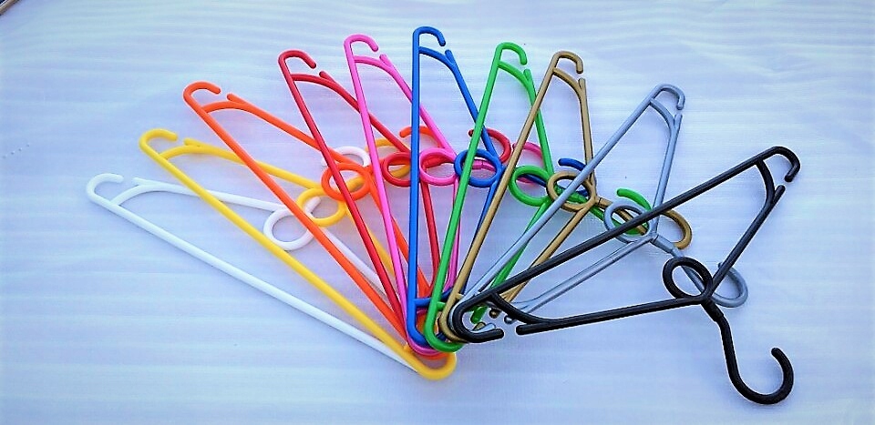 Wieszak na ubrania obrotowy MIX kolorów 50 szt. Przeznaczenie na ubrania