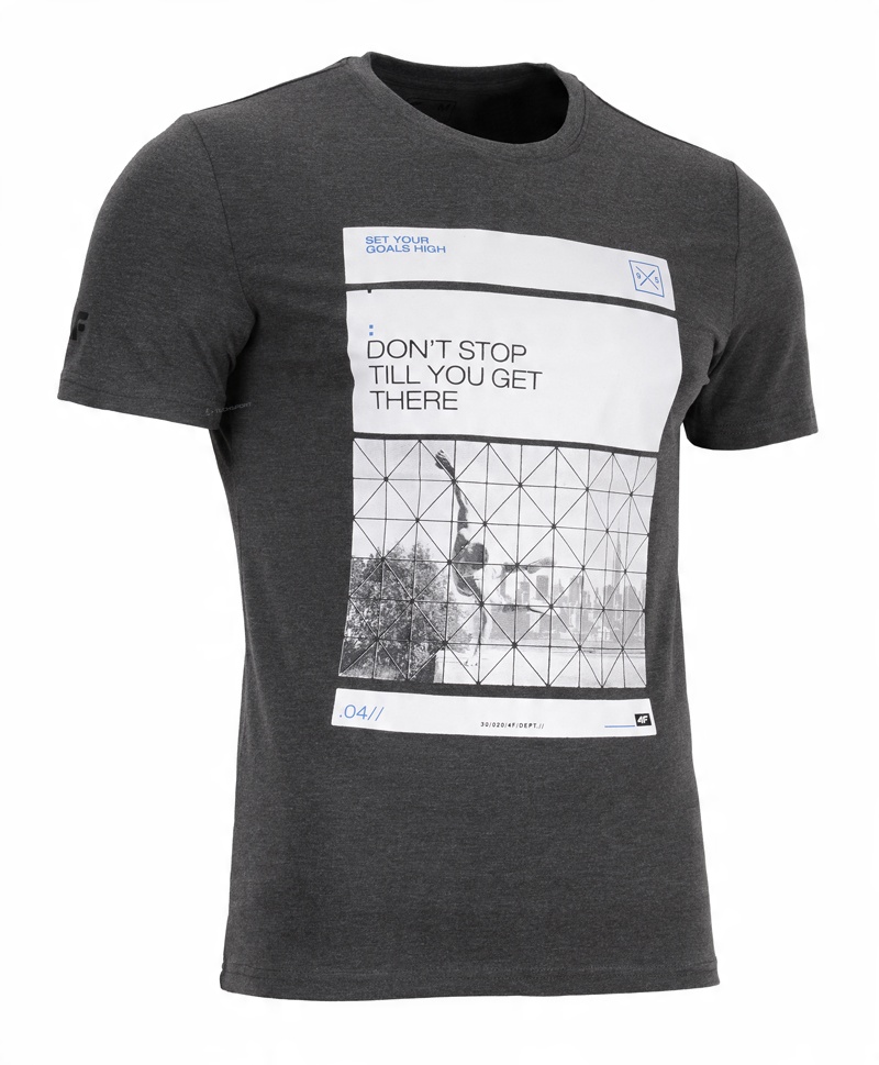 

4F Męska Koszulka T-shirt Bawełna / rozm M