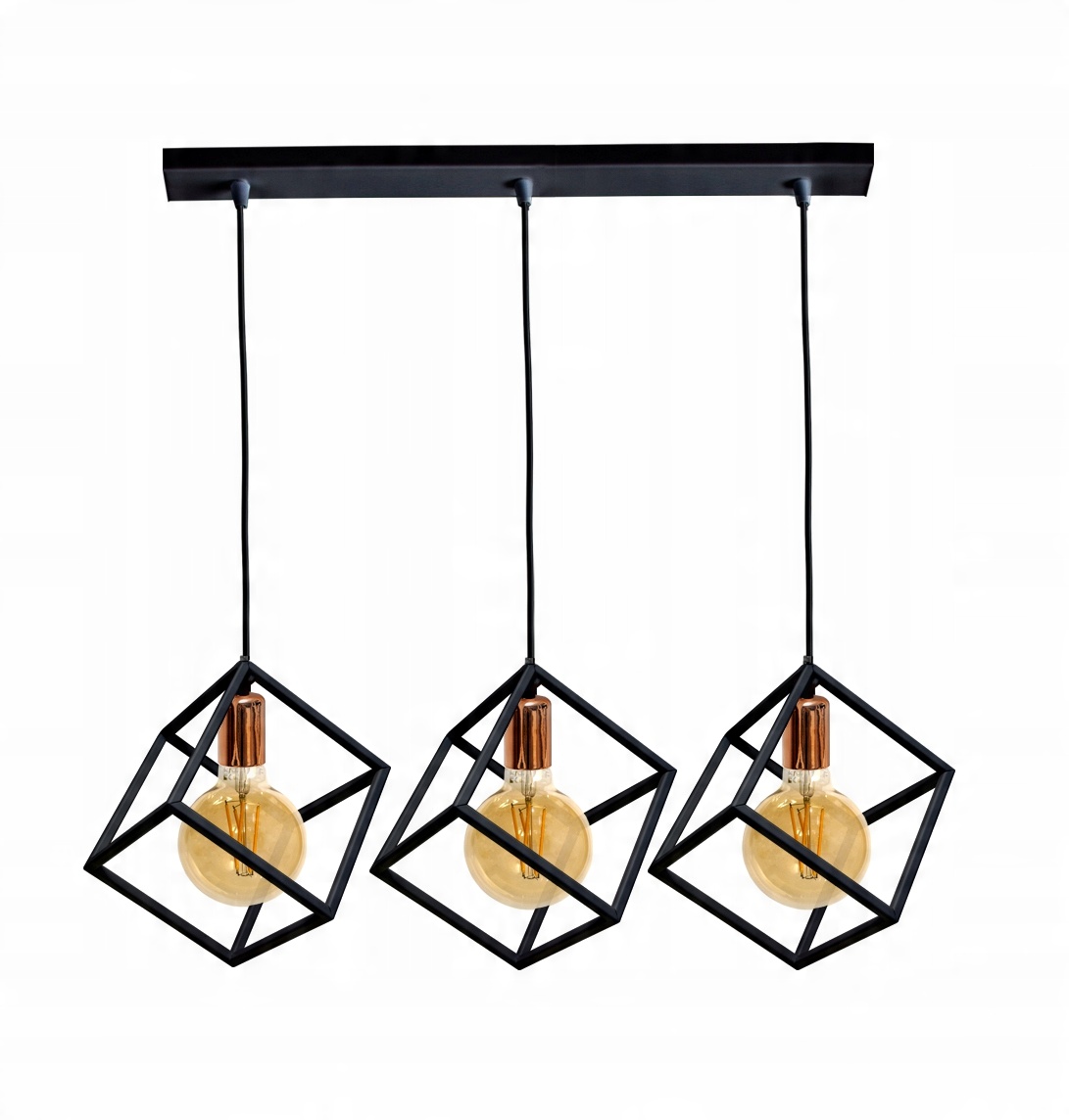

Sufitowa Lampa Skandynawska Wisząca Kostka Edison