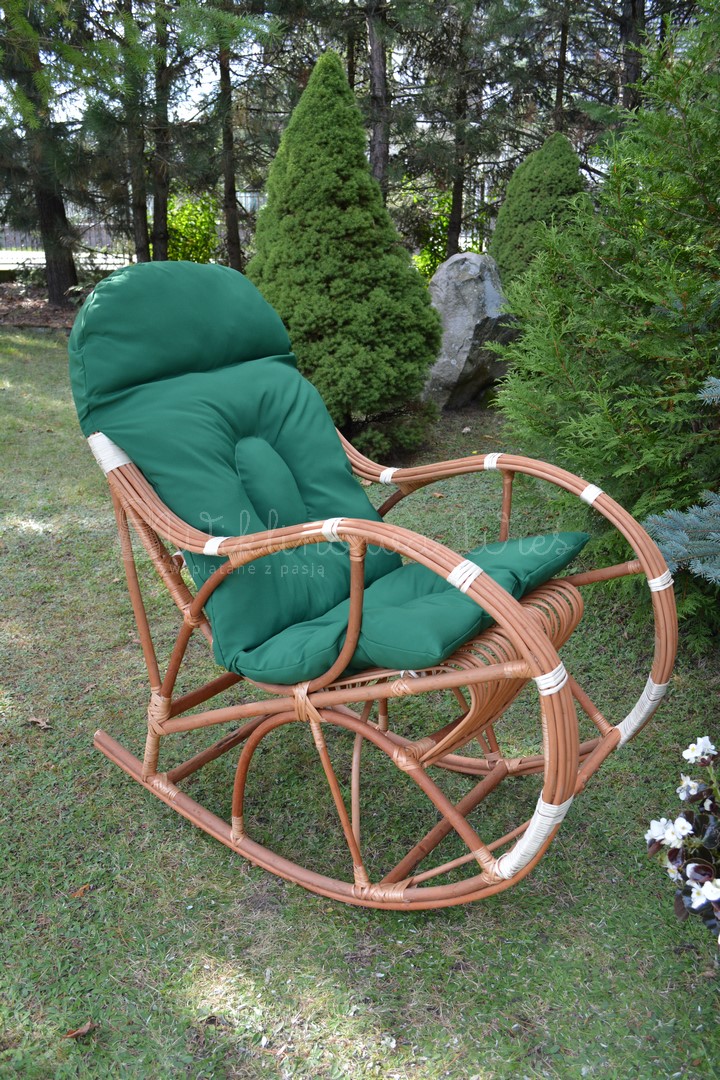 FOTEL BUJANY Z WIKLINY 'KING I' + PODUSZKA RÓŻNE Producent Wiklinowa Wieś