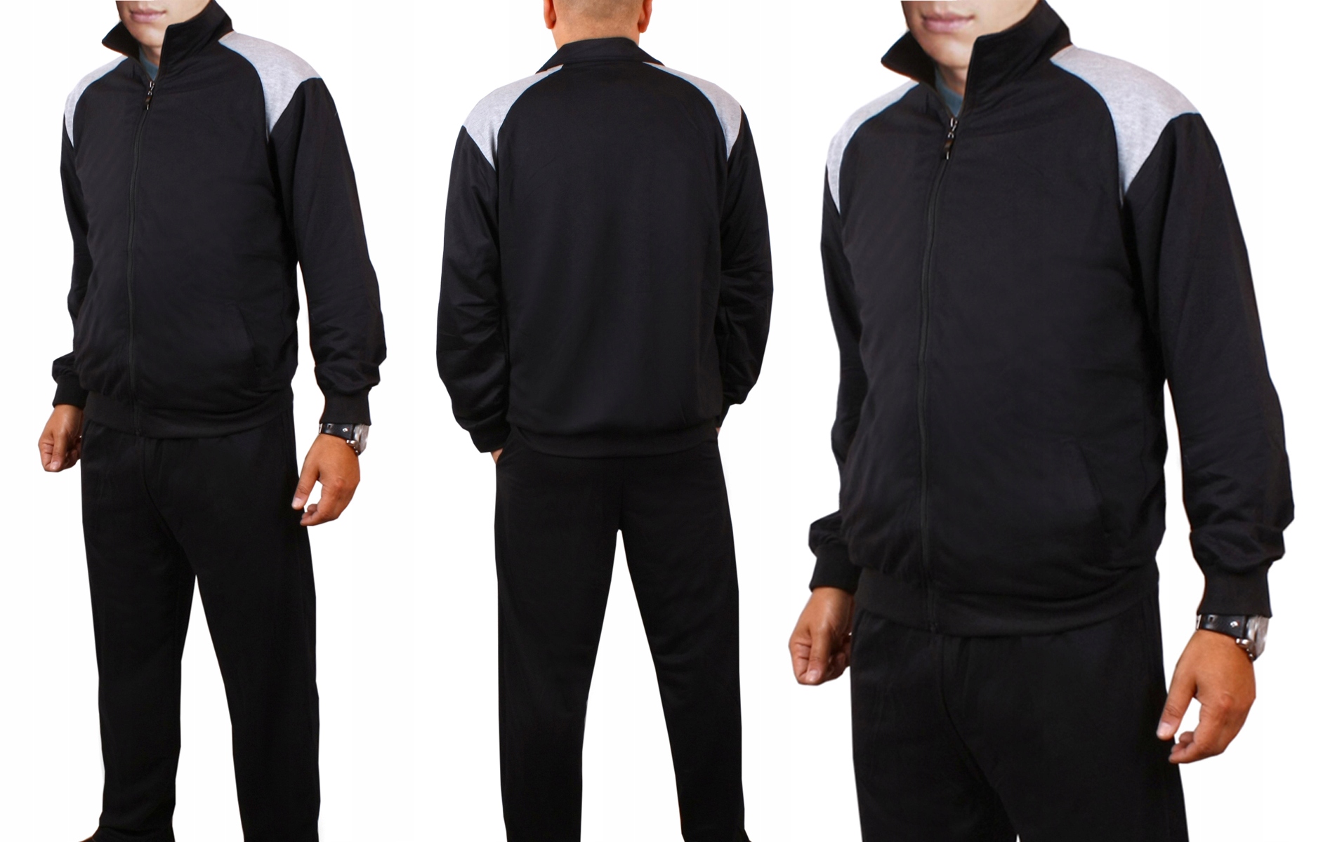 

Dres męski Bluza+spodnie Bawełna Czarny 938 M