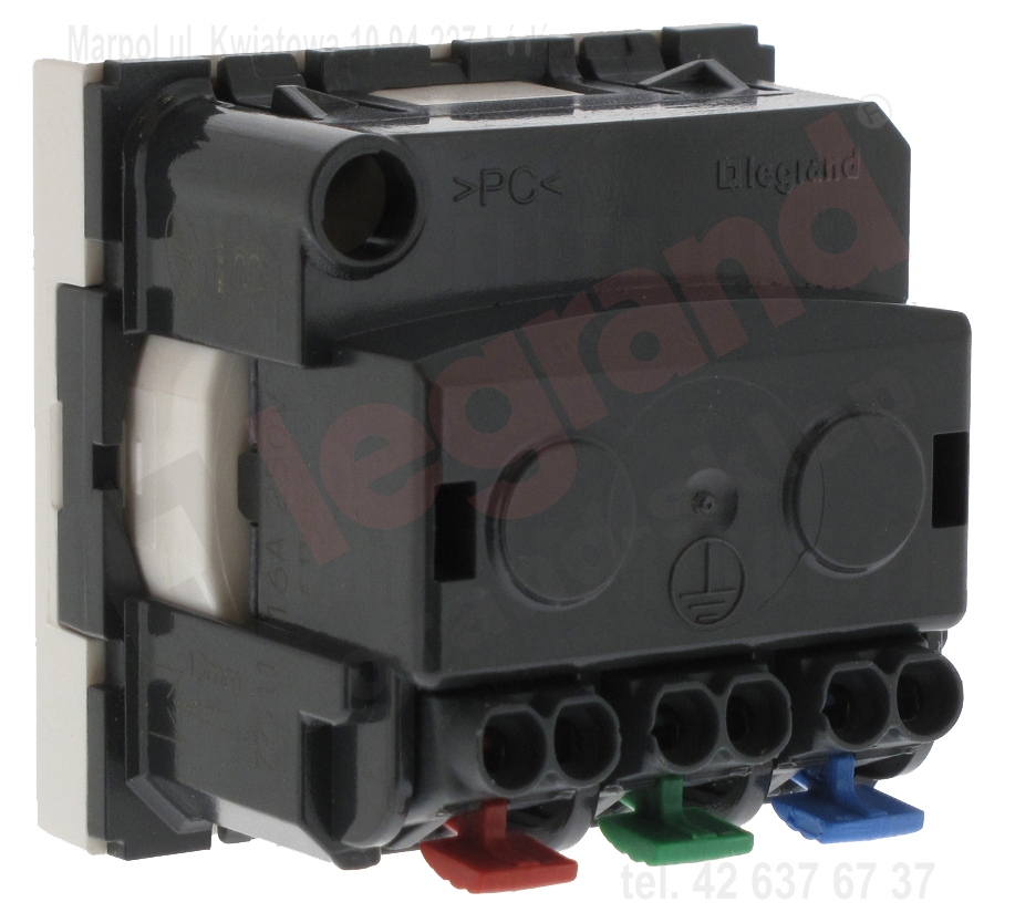 LEGRAND MOSAIC GNIAZDO 2P+Z 16A białe Marka Legrand