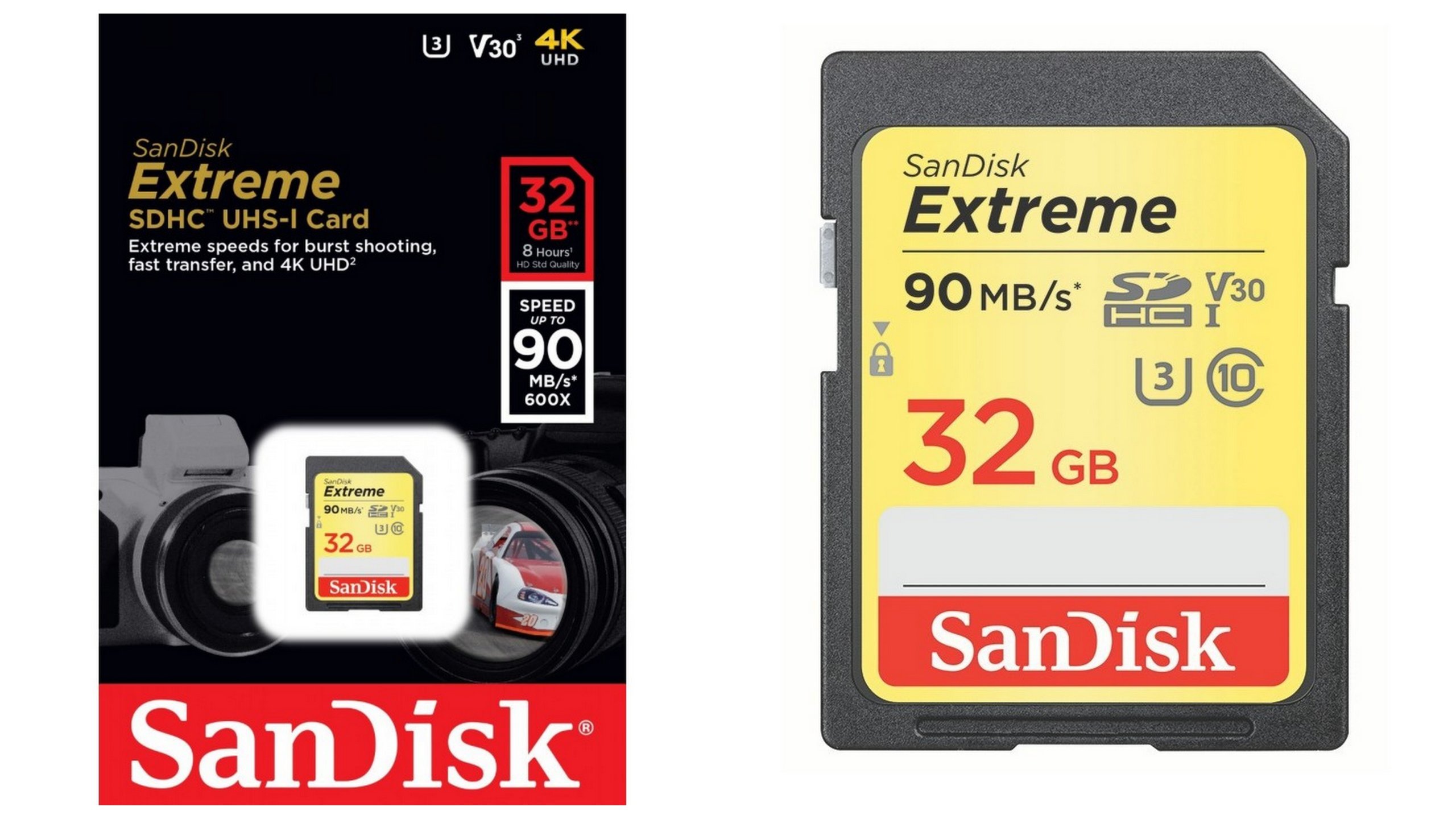 SANDISK 32GB SD SDHC Class 10 EXTREME 90 МБ/сек, UHS-I