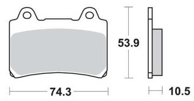 KLOCKI HAMULCOWE TRW PRZÓD KAWASAKI ZRX 1100 96- Producent TRW
