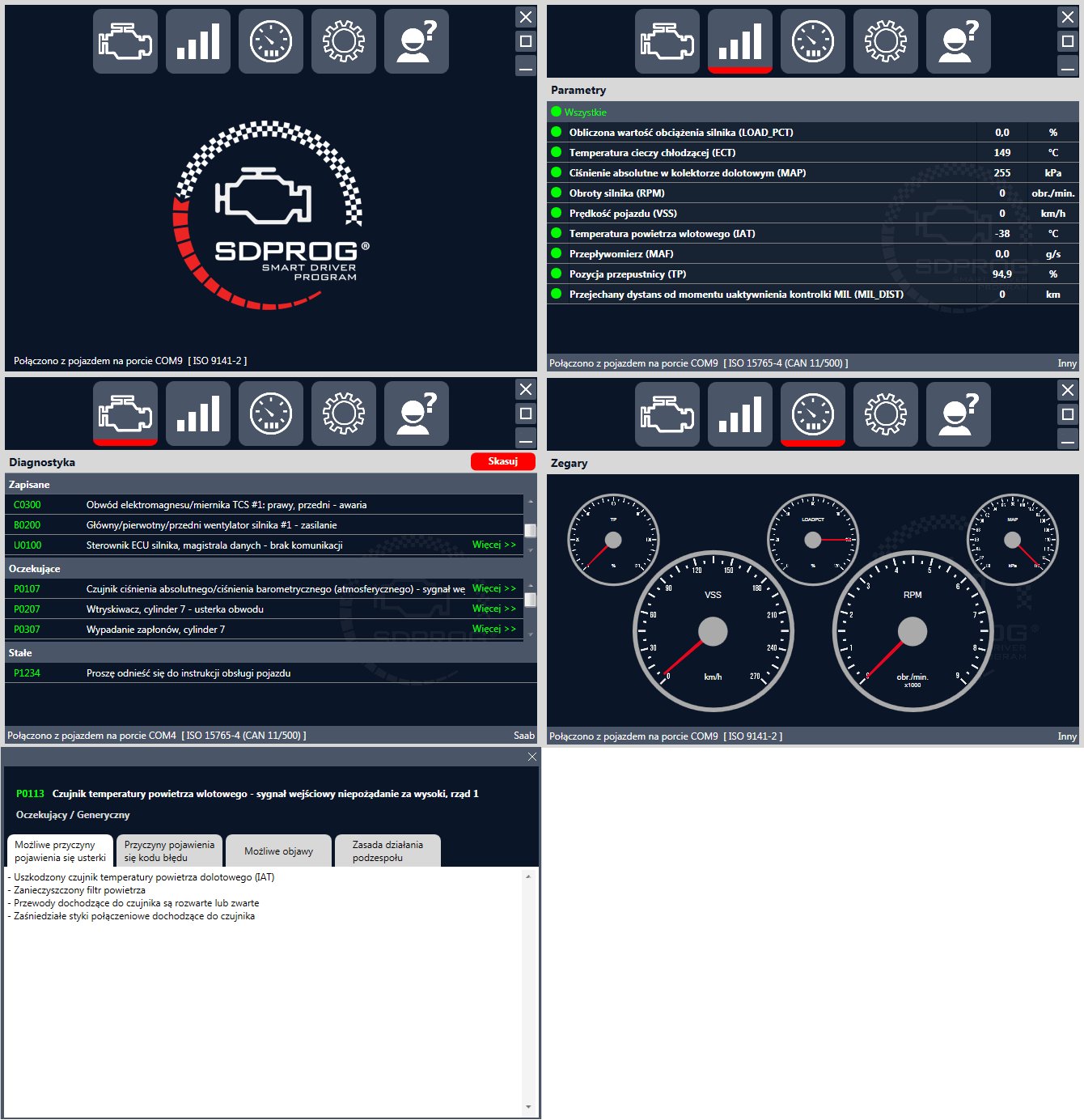 SDPROG + interfejs diagnosty OBD2 iCar3 wifi OPEL Waga produktu z opakowaniem jednostkowym 0.5 kg