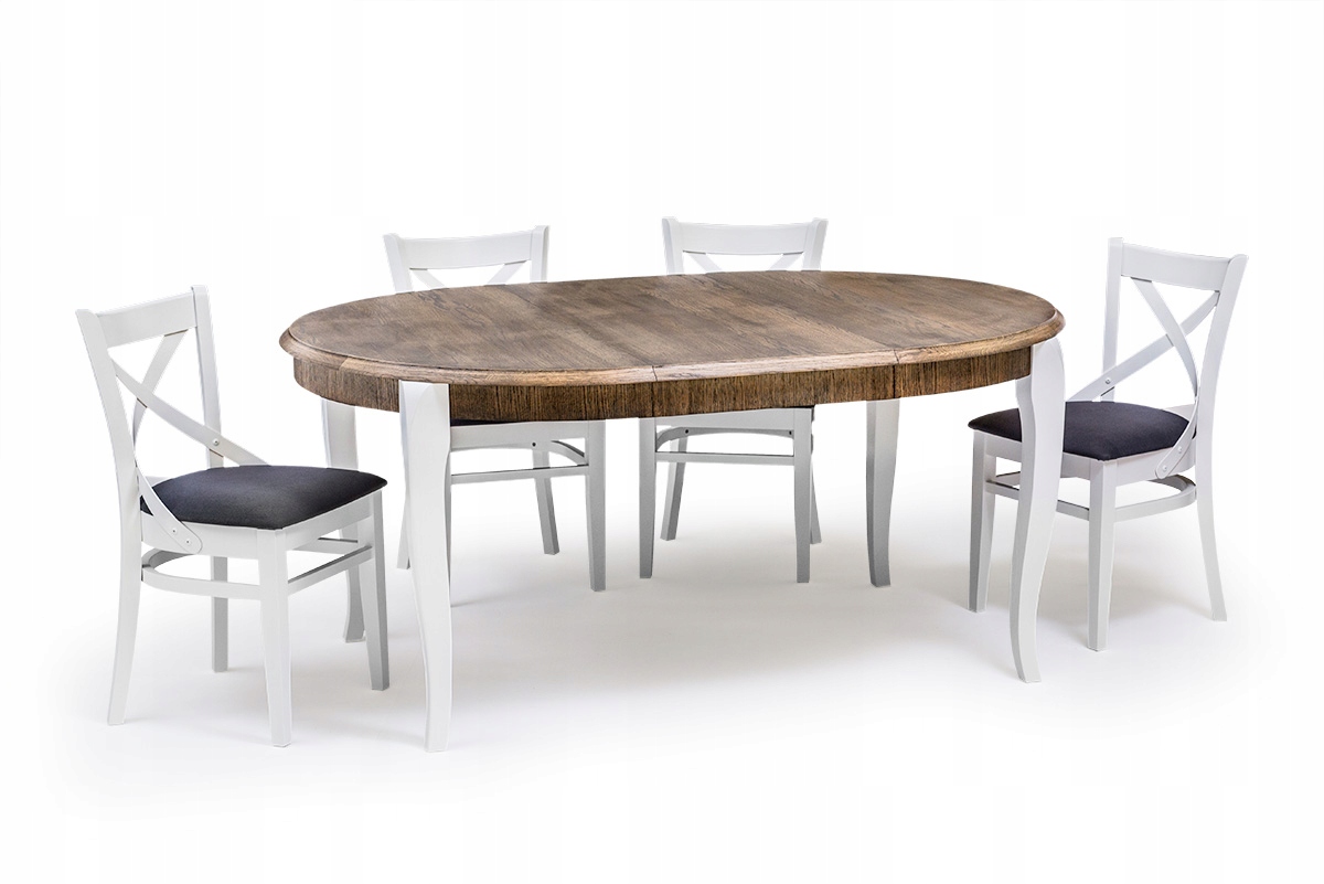 STÓŁ MAXIM okrągły fi 120 DĄB ROZKŁADANY Głębokość mebla 120 cm