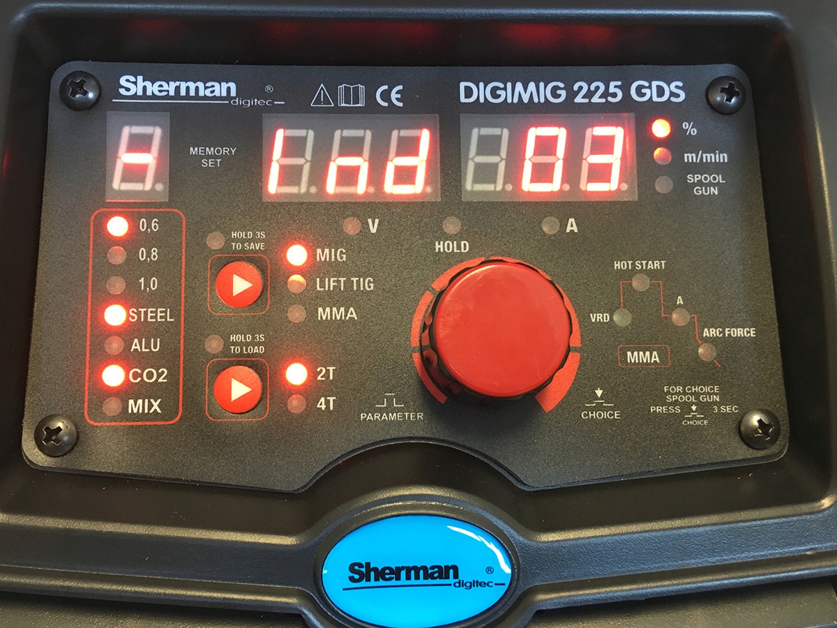 SPAWARKA MIG migomat Synergia 220 zestaw ALUMINIUM Model DIGIMIG 225 GDS