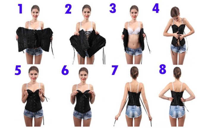 WYSZCZUPLAJĄCY GORSET+STRINGI BIELIZNA SEXY XL Rodzaj Korygujące