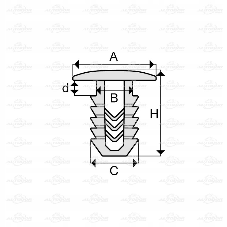 ALFA ROMEO FIAT LANCIA КЛІПСИ WCISKI ОБШИВКИ EAN ( GTIN ) 5901532236804 foto 0