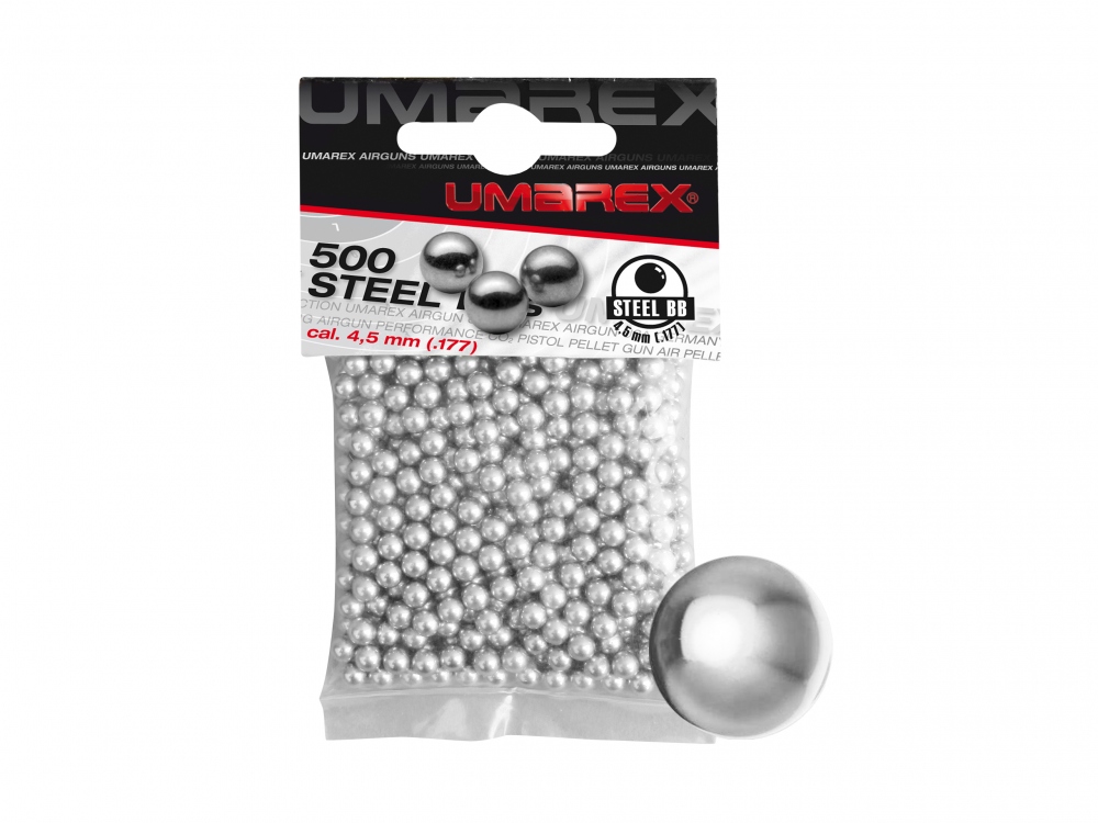 Śrut 4,46 mm Umarex kulki stalowe BB's 4,5mm .177 500 szt. woreczek