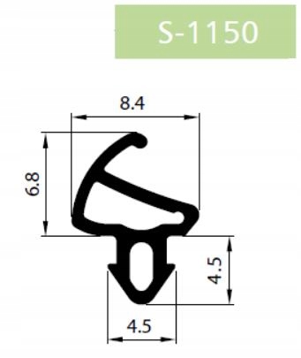 Uszczelka do okien plastikowych PCV S-1150 5mb Marka Stomil