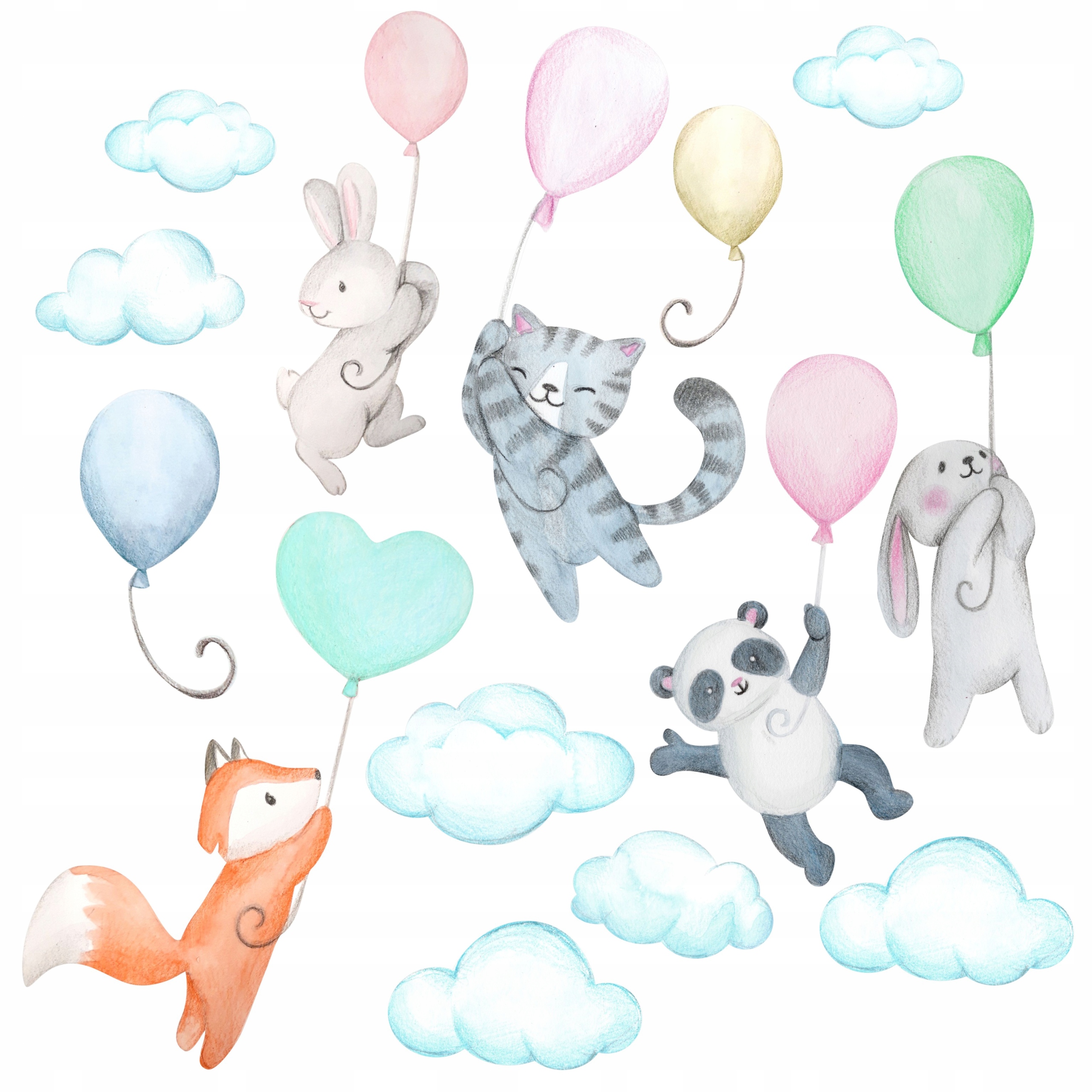 

naklejki dla dzieci na ścianę balony z balonami