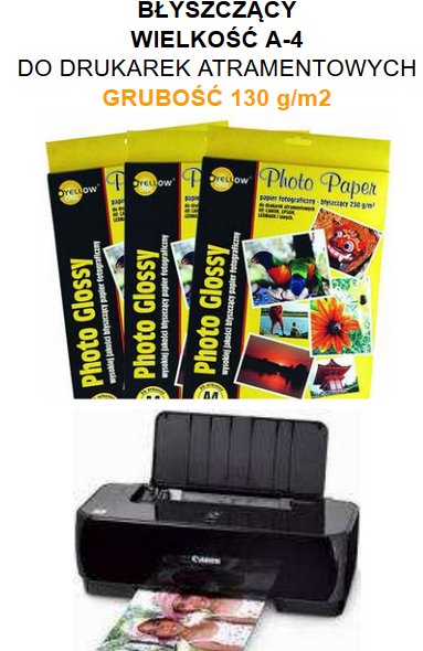 PAPIER FOTOGRAFICZNY Yellow One 130g BŁYSZCZĄCY EAN (GTIN) 5903364238032