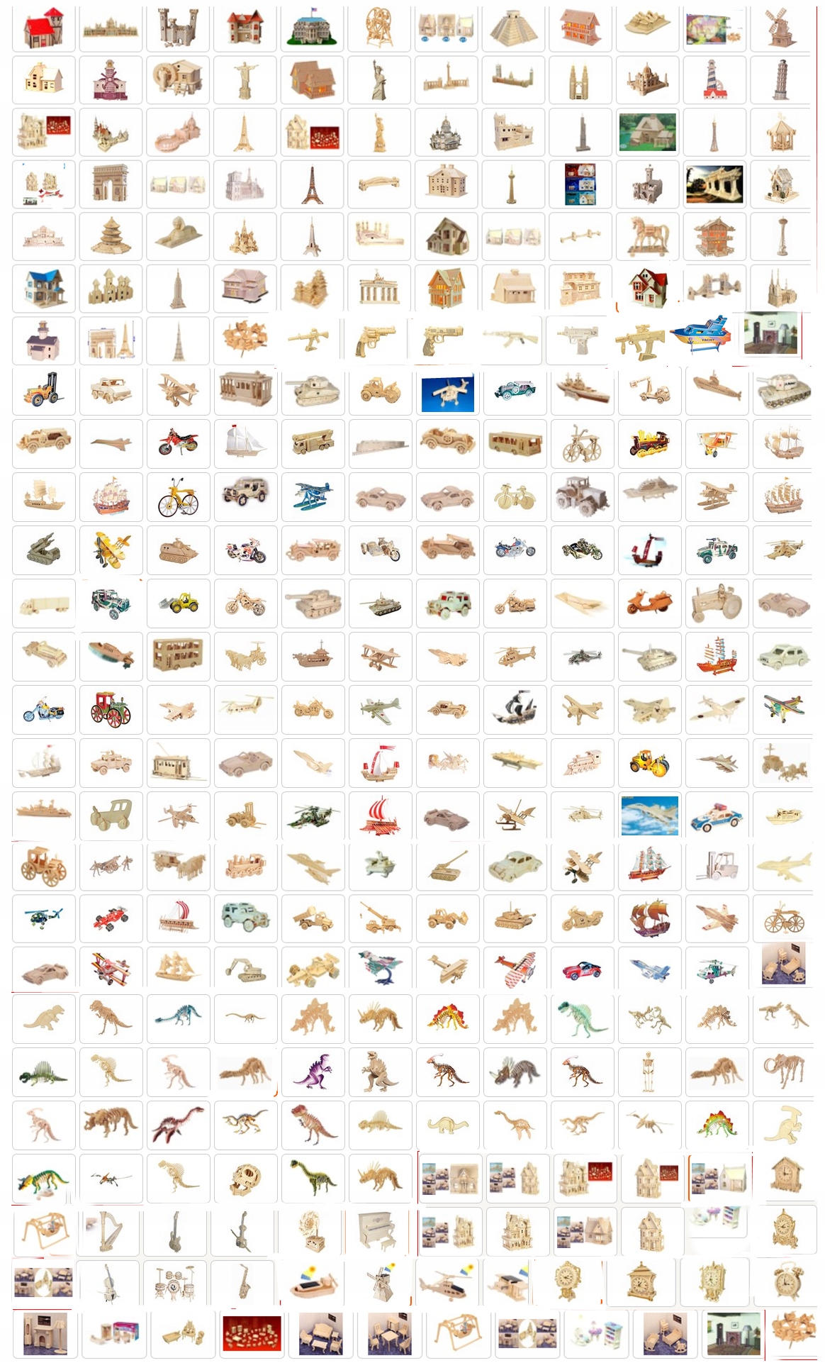 PUZZLE DREWNIANE 3D DOMEK DOMEK STODOŁA Materiał Drewno