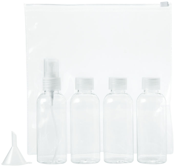 Kosmetyczka PRZEZROCZYSTA LOTNICZA DO SAMOLOTU Kod producenta butelki z atomizerem