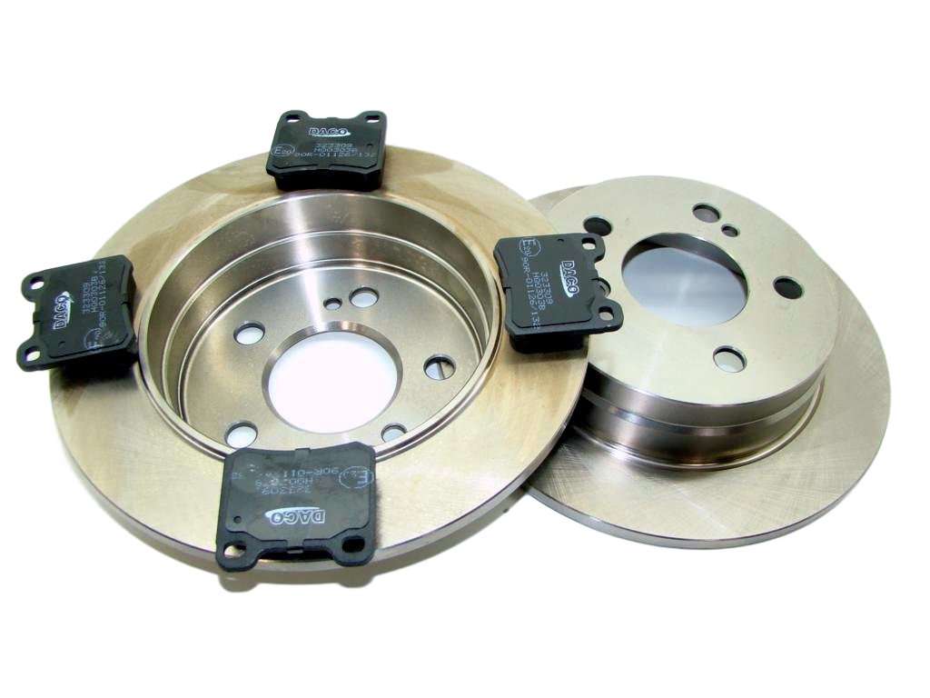 003320x2,023309 - = Диски + колодки сзади MERCEDES W124 190 W201 W202=
