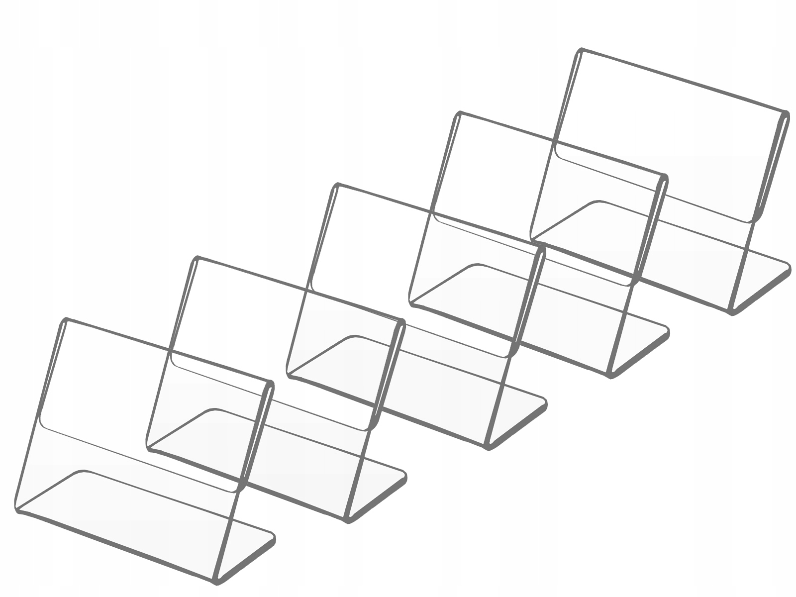 

Stojak Na Cenę, Opis -cenówka 4x3cm Plexi 5 szt
