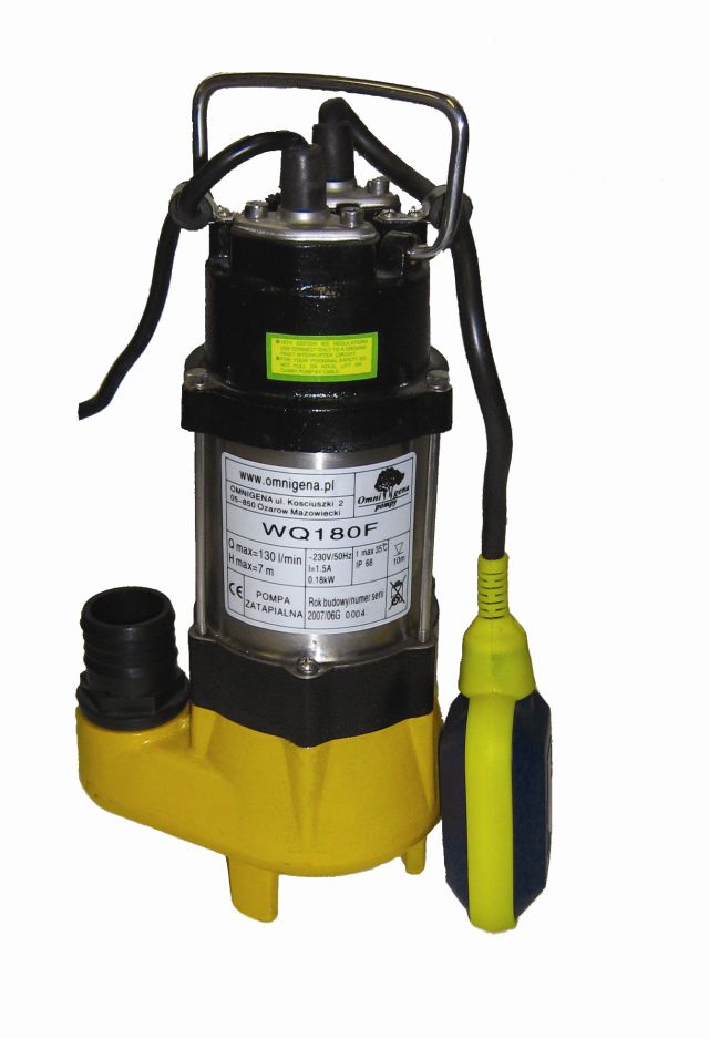 POMPA ZATAPIALNA ŚCIEKOWA WQ 180F OMNIGENA