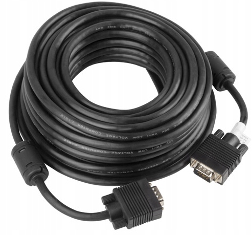 

Kabel Vga M/M 15M Czarny do monitora D-sub Lanberg